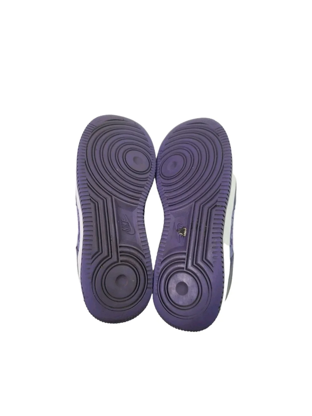 Nike Air Force 1 Purple and White Low-Top Sneakers Size 6